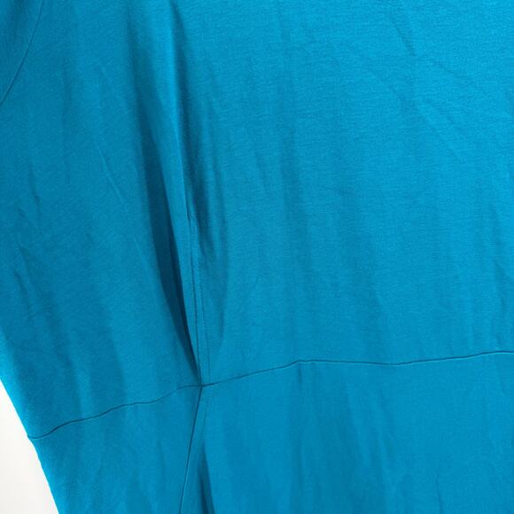 EILEEN FISHER WOMAN Dress Size 3X NEW Plus Curvy NWOT System Viscose Jersey Teal - Picture 7 of 11